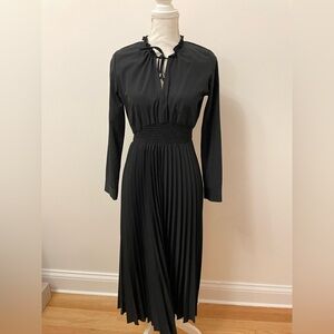 Zara Black pleated Dress NEW WITH TAGS size small